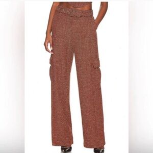 Camila Coelho Tamsin Tweed Straight Leg Pant